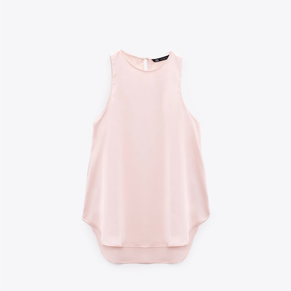 NWOT Satin effects halter top from Zara